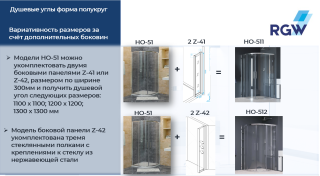 Душевой уголок RGW HO-51 03065100-11 100x100см хром